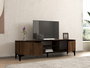 Hanah Home Soporte para TV Nogal y Negro